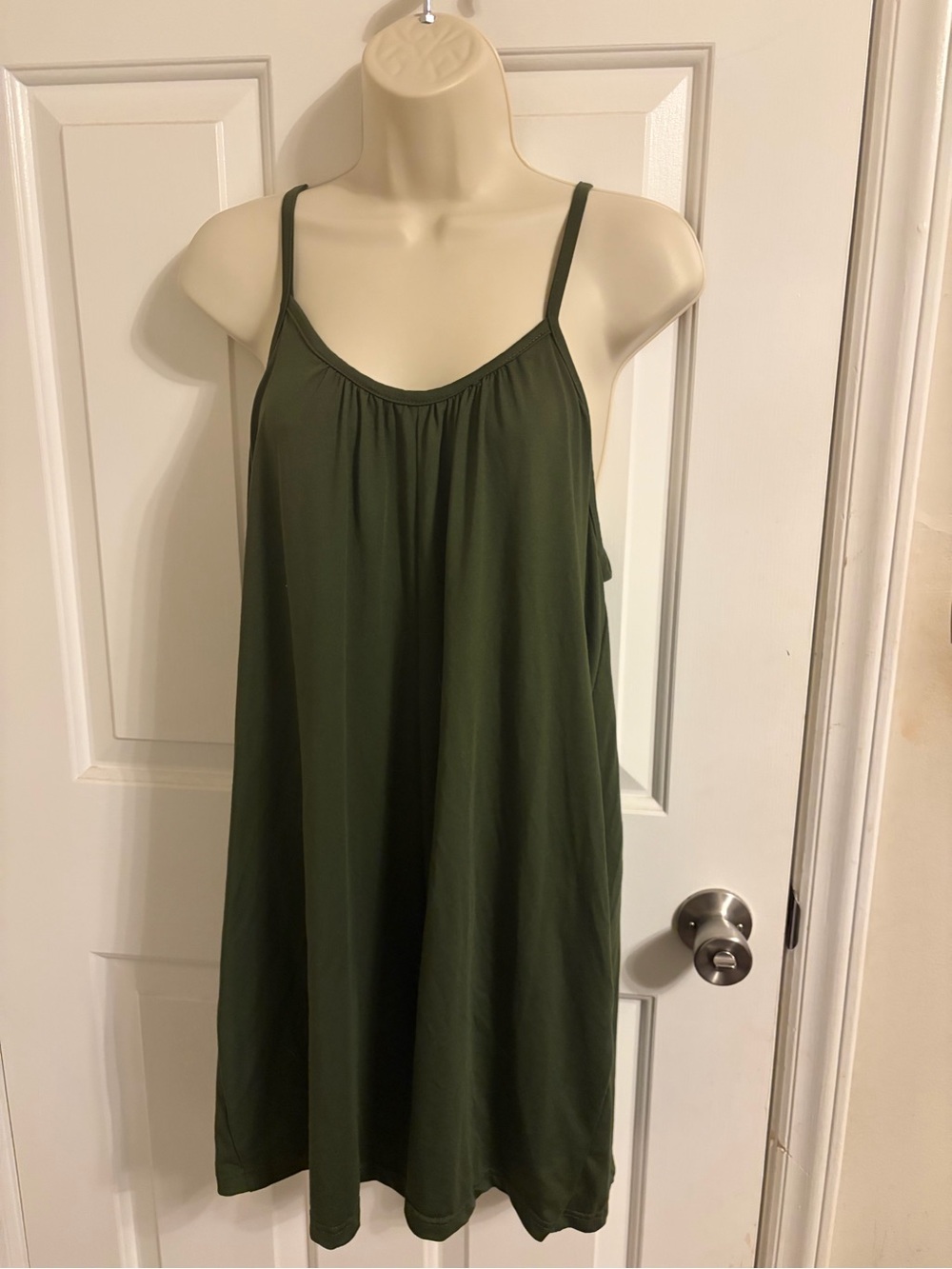 Women’s Olive Green Spaghetti Strap Romper